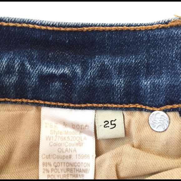 Rag & Bone Olana Skinny High Rise Dive Jeans 25 - Picture 6 of 6